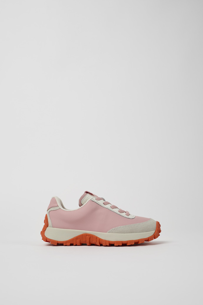 Drift Trail Pink and gray leather and nubuck sneaker