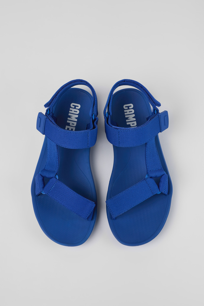Match Blue Textile Sandal for Men