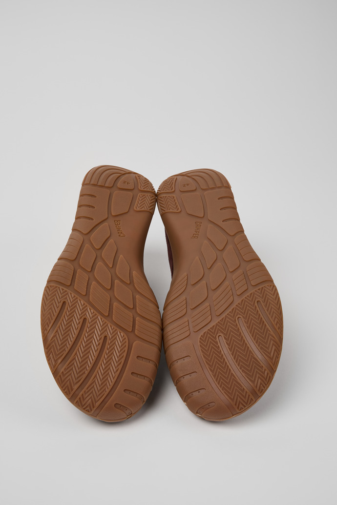 Peu Path Burgundy Nubuck Sneakers for Men.