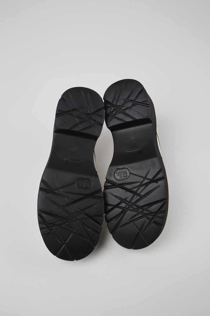 Milah White Leather Clog for Women