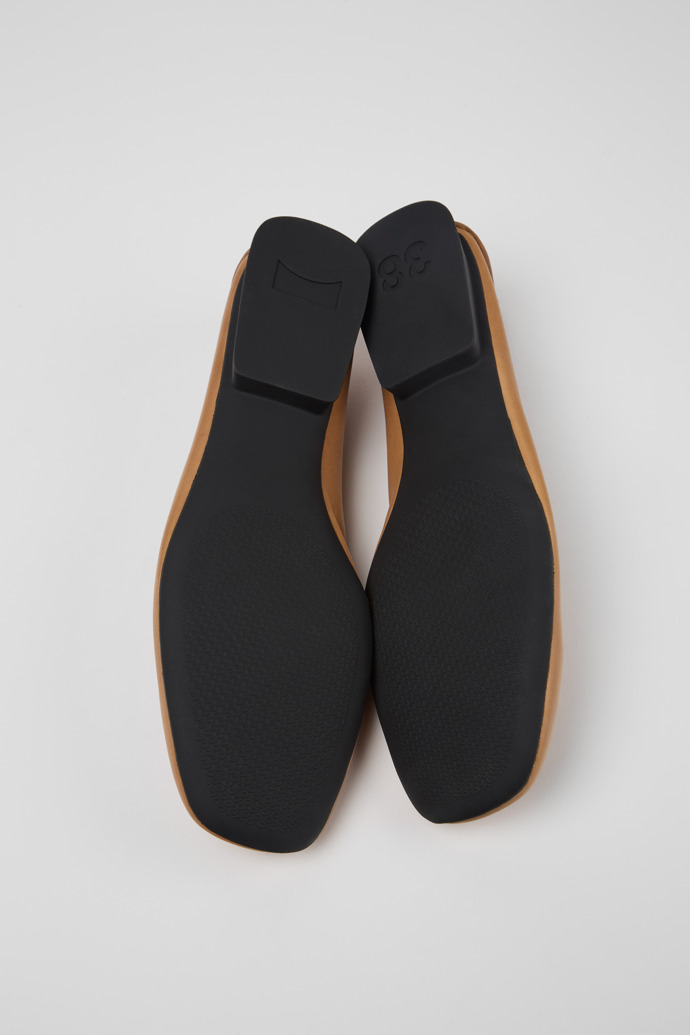 Casi Myra Nude Leather Women's Moccasin/Ballerina.