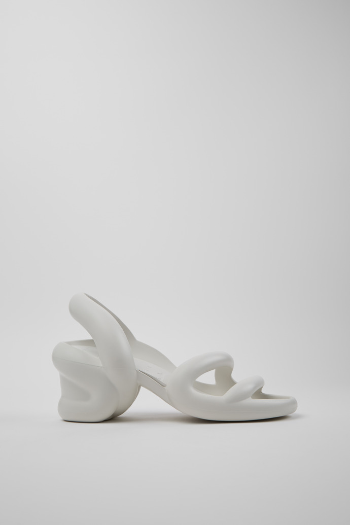 Kobarah White Textile Sandals for Men.