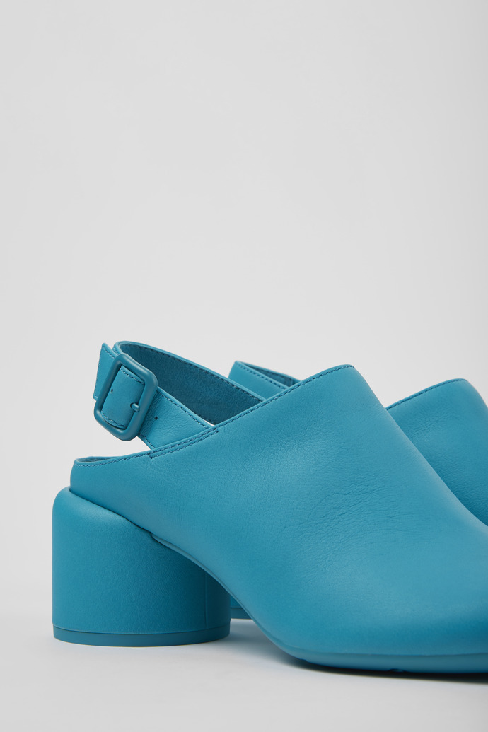 Niki Blue leather heels for women