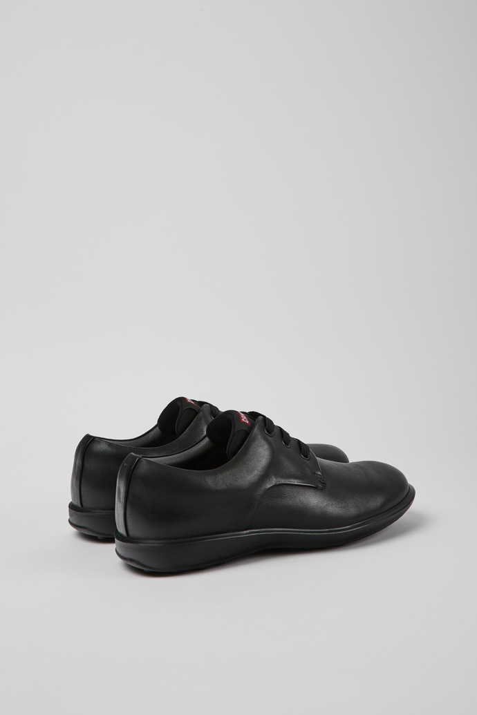 Atom Work Black Leather Shoes for Men.