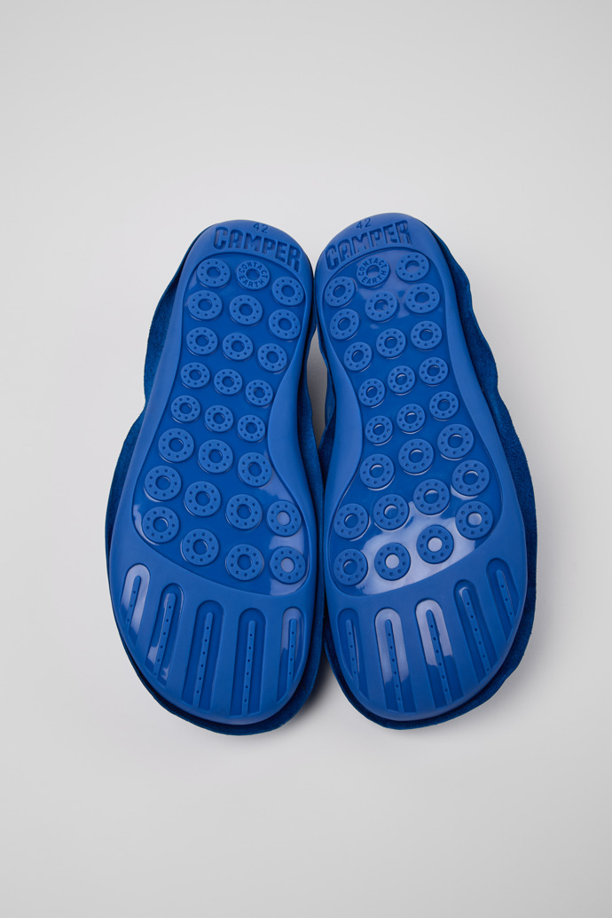 Camper x ISSEY MIYAKE - Peu Form Blue Leather Men's Shoes.