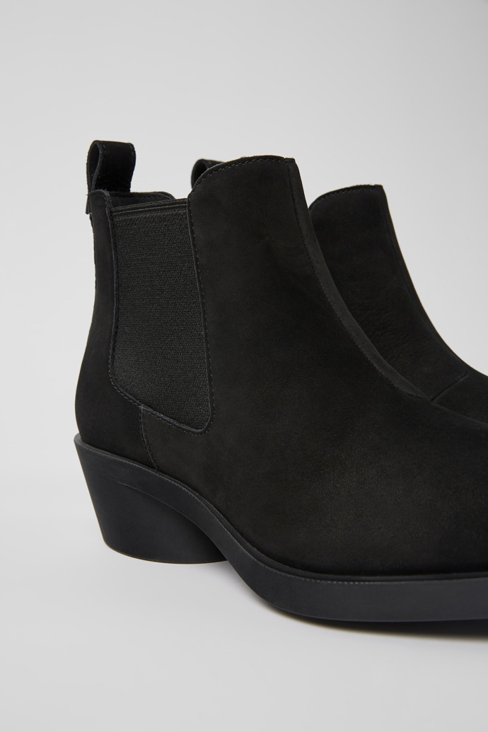 Bonnie Black nubuck ankle boots for women