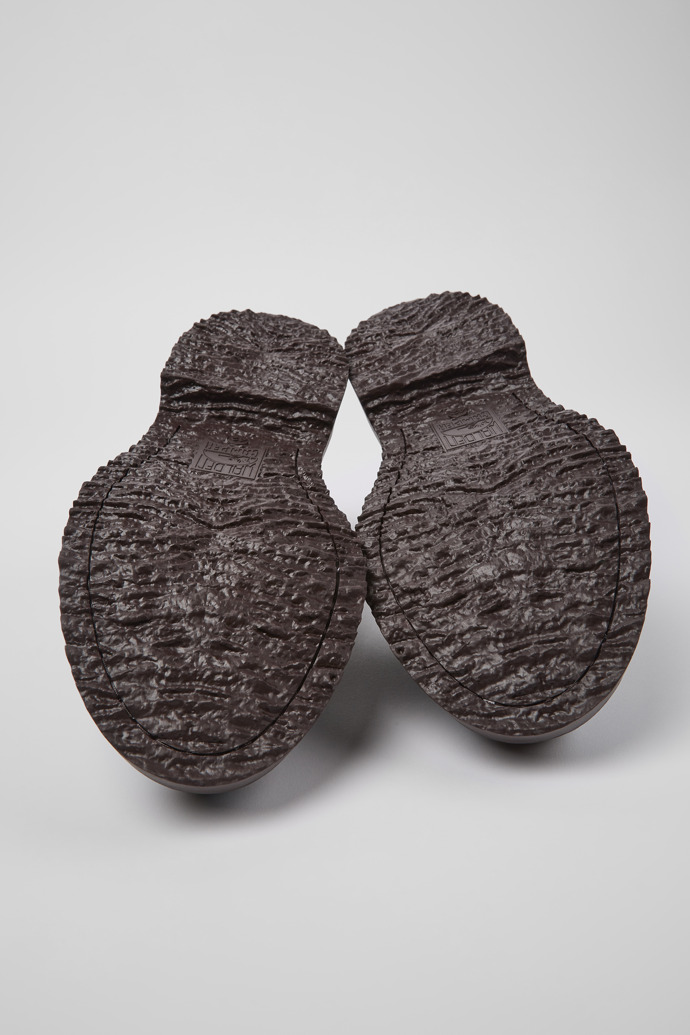 Twins Burgundy and blue leather shoes for men