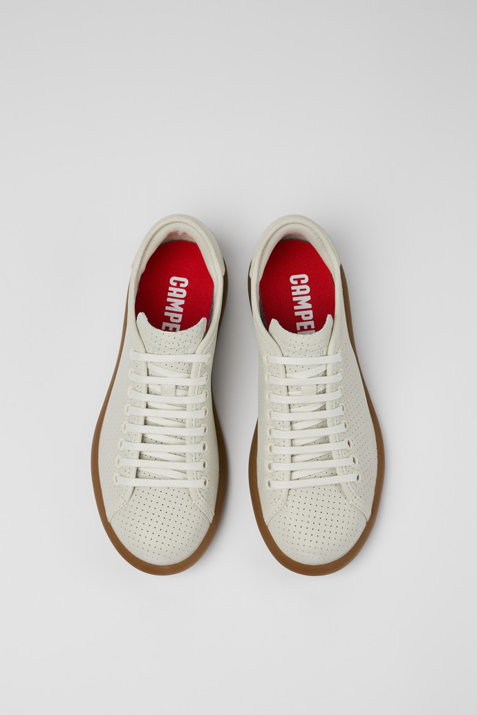 Pelotas Soller White Leather Sneakers for Women.