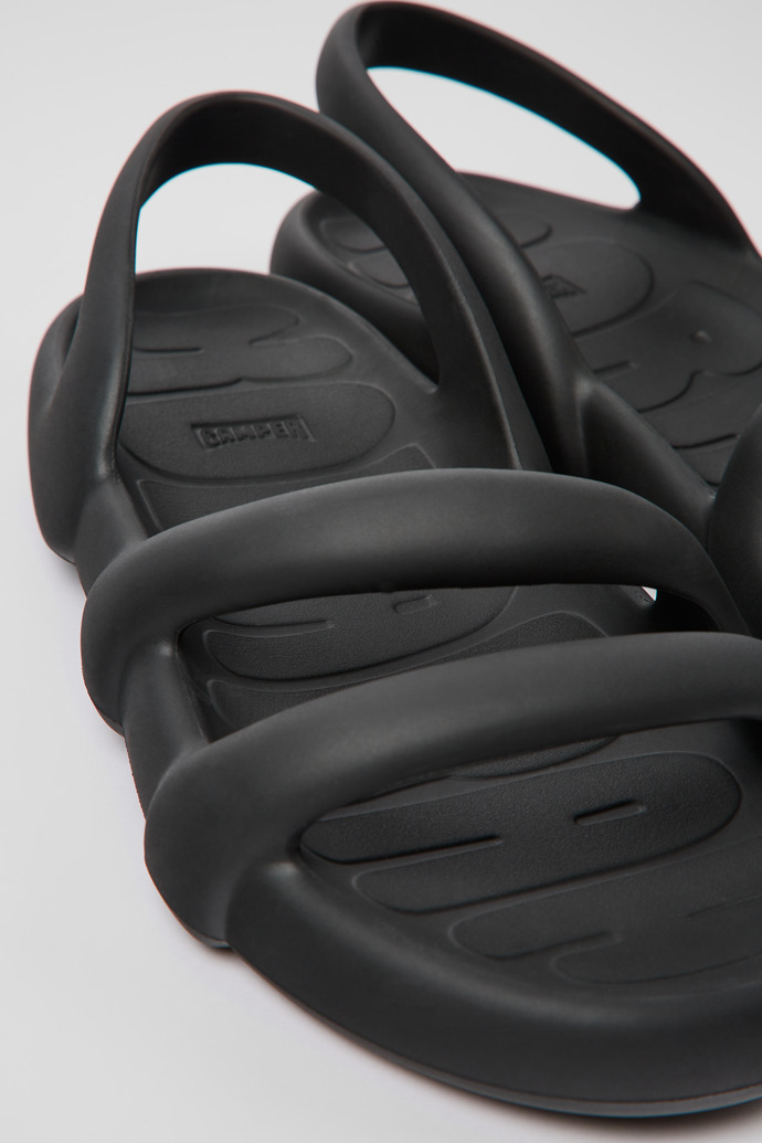 Kobarah Flat Black EXTRALIGHT Sandals for Men.