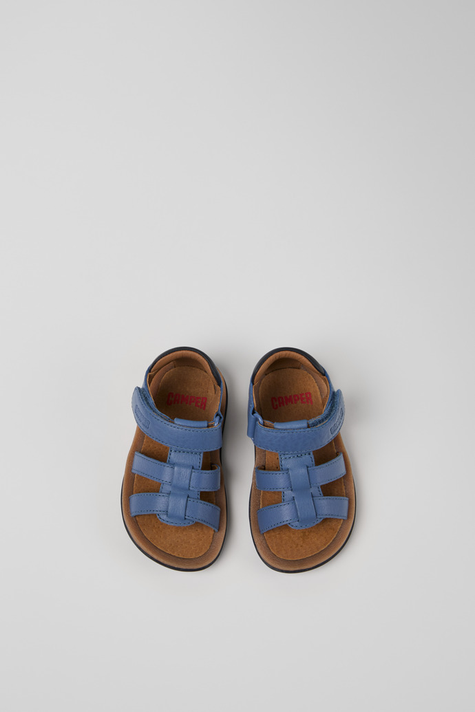 Bicho Blue Leather Kids' Sandal.