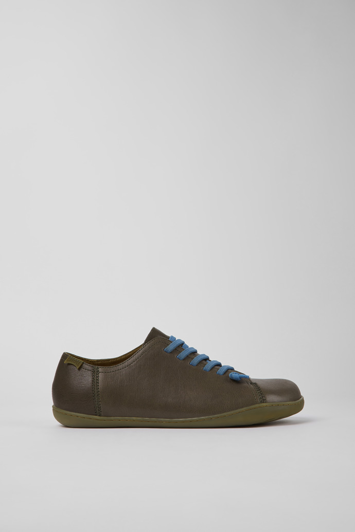 Peu Green leather shoes for men