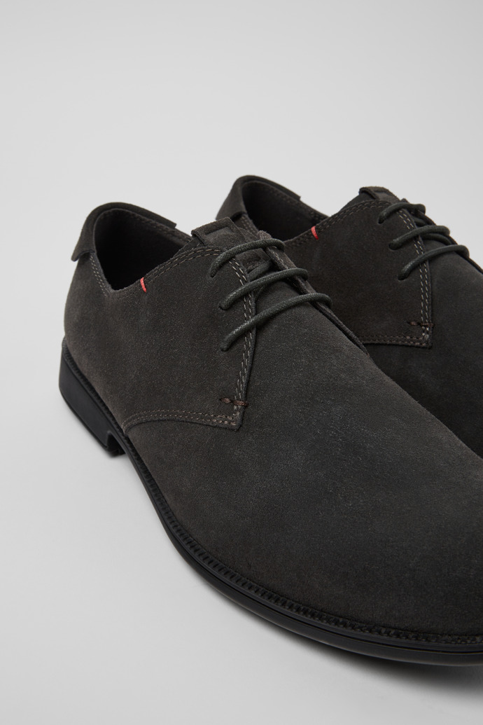 Mil 1913 Gray Nubuck Shoes for Men.