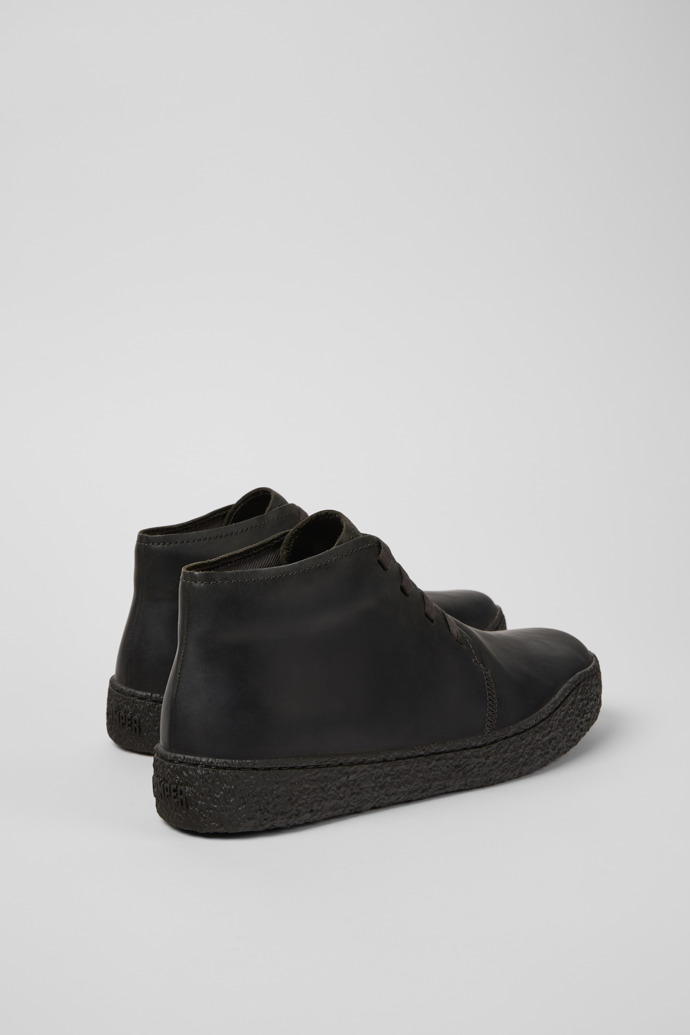 Peu Terreno Gray Nubuck Ankle Boots for Men.