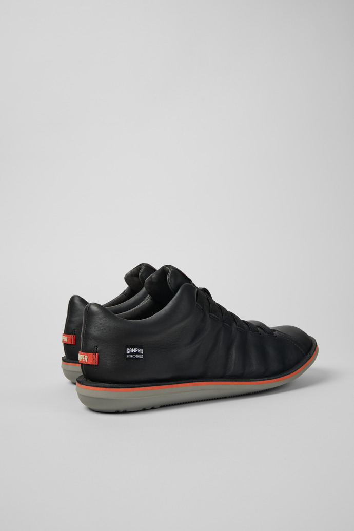 Beetle HYDROSHIELD® Black leather sneakers