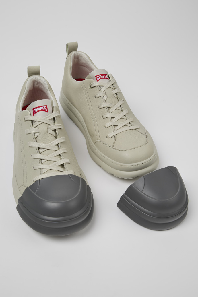 Junction Runner Gray leather sneakers