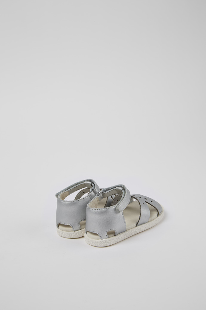 Twins Gray Leather Sandal
