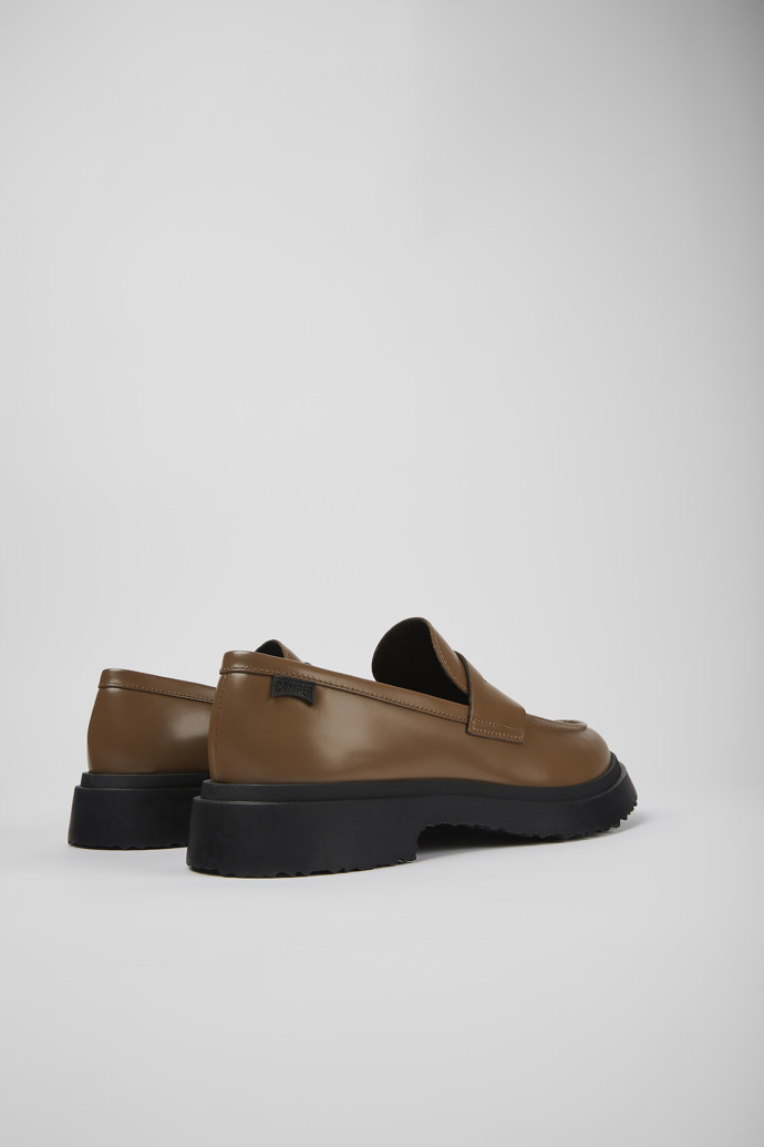 Walden Brown leather loafers for men