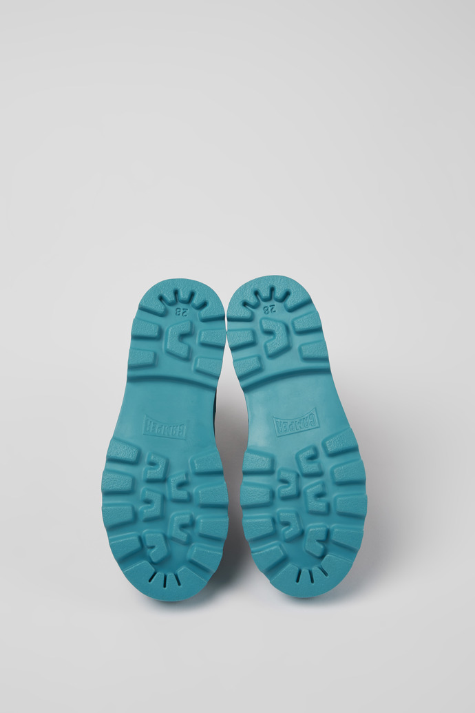 Brutus Black leather Chelsea boots for kids