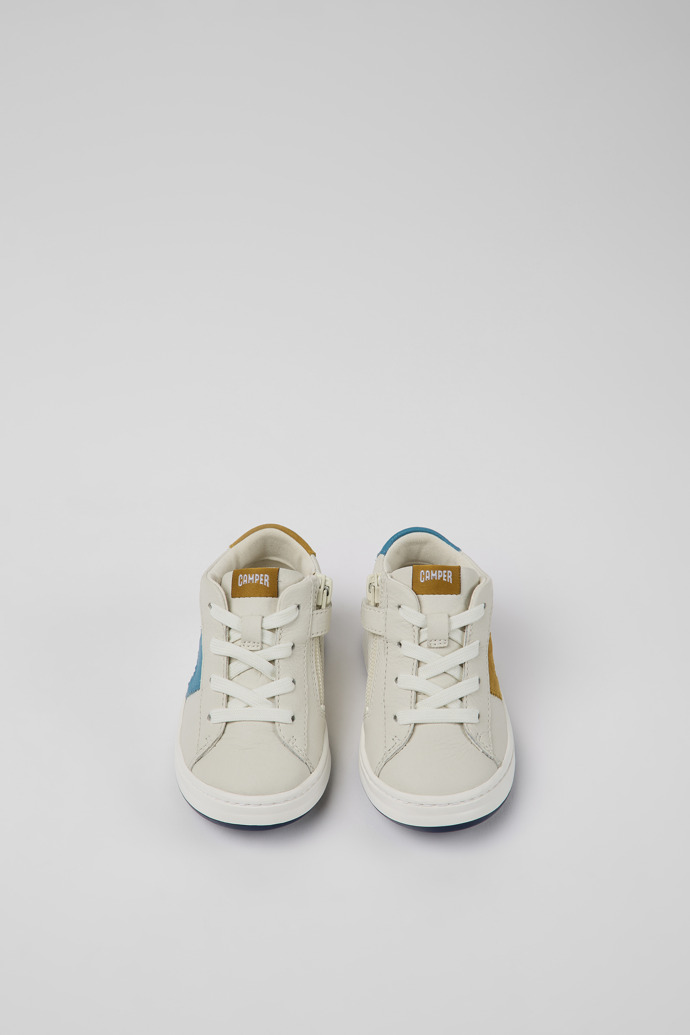 Twins White leather sneakers for kids