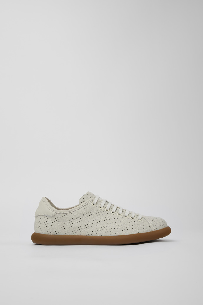 Pelotas Soller White Leather Sneakers for Women.