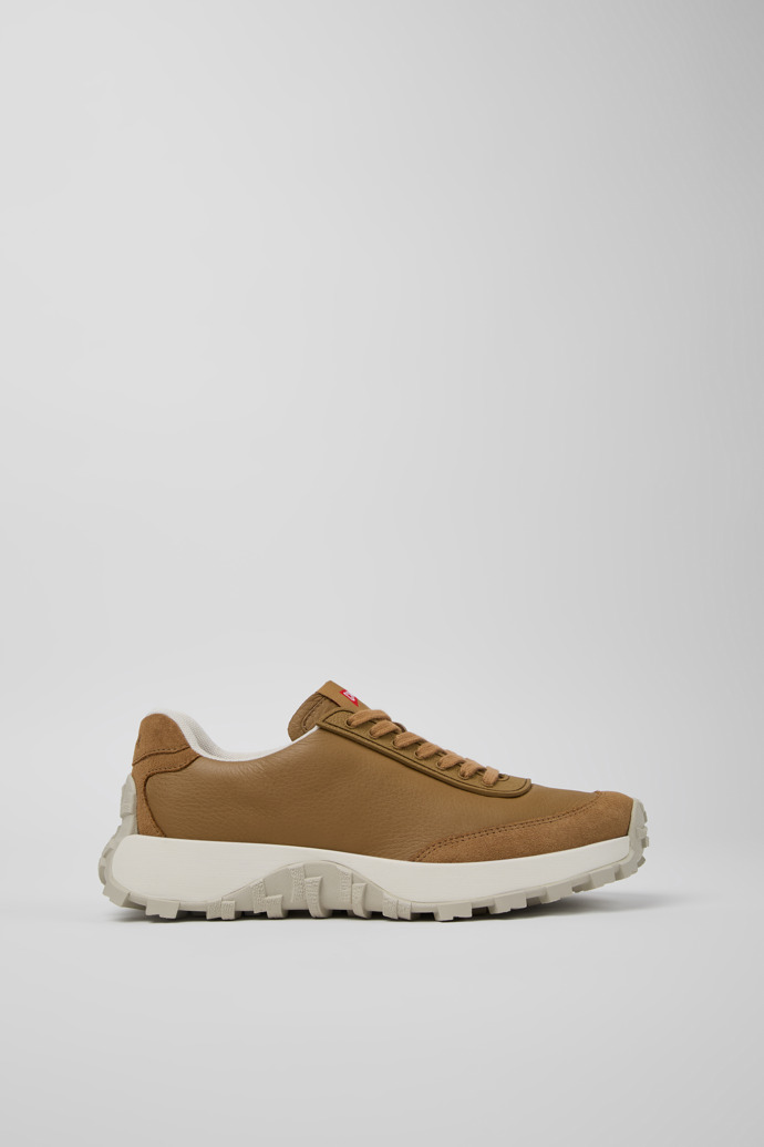 Drift Trail VIBRAM Brown leather and nubuck sneakers for women