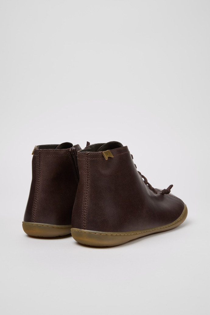 Peu Brown Leather Ankle Boots for Men.
