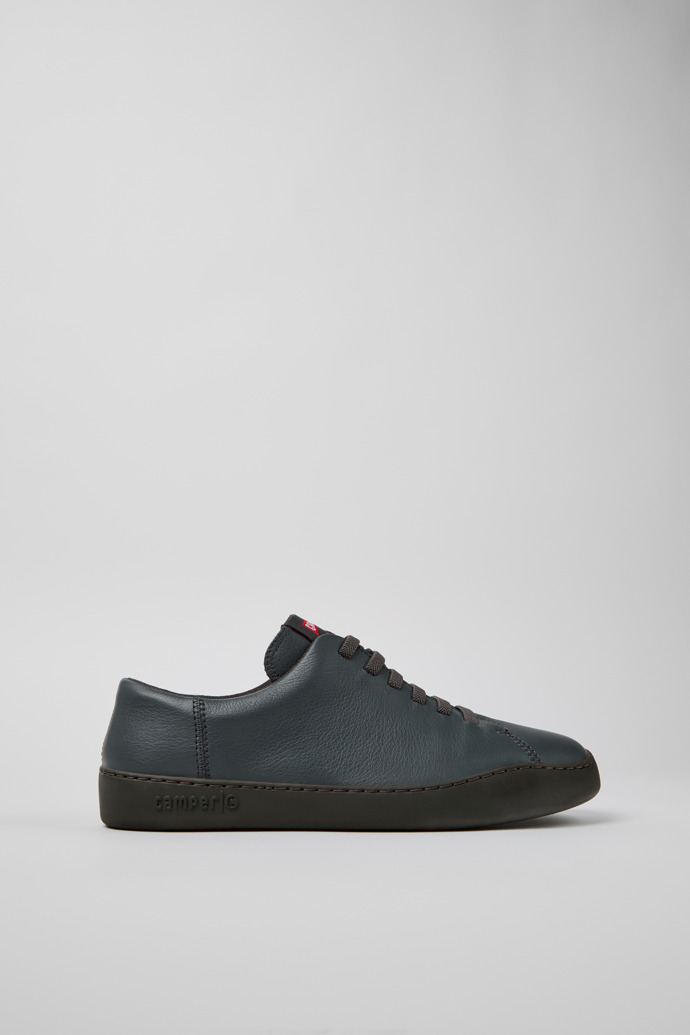 Peu Touring Gray Leather Sneakers for Men.