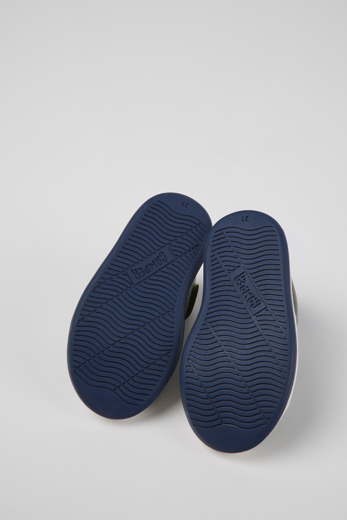 Twins Green leather sneakers for kids