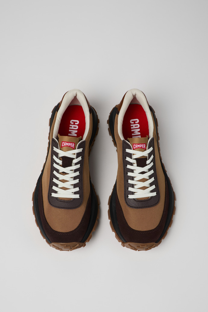 Drift Trail VIBRAM Brown Textile/Nubuck Sneaker for Men