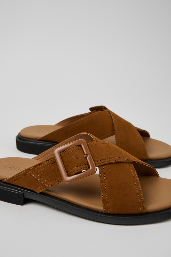 Edy Brown leather sandals for women