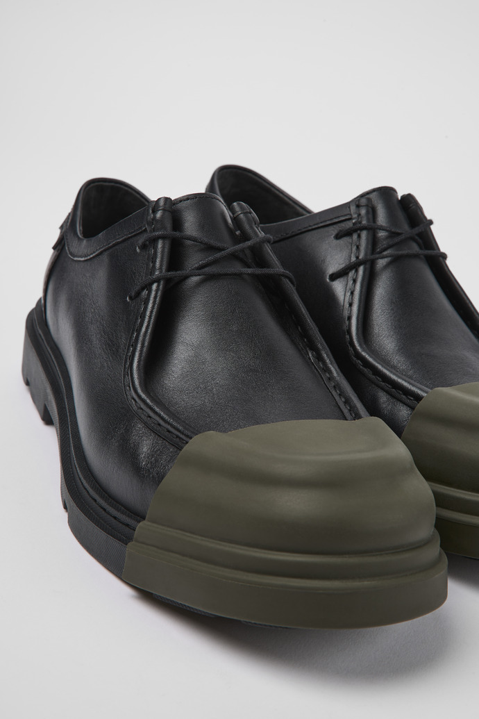 Junction Black responsibly raised leather shoes for men