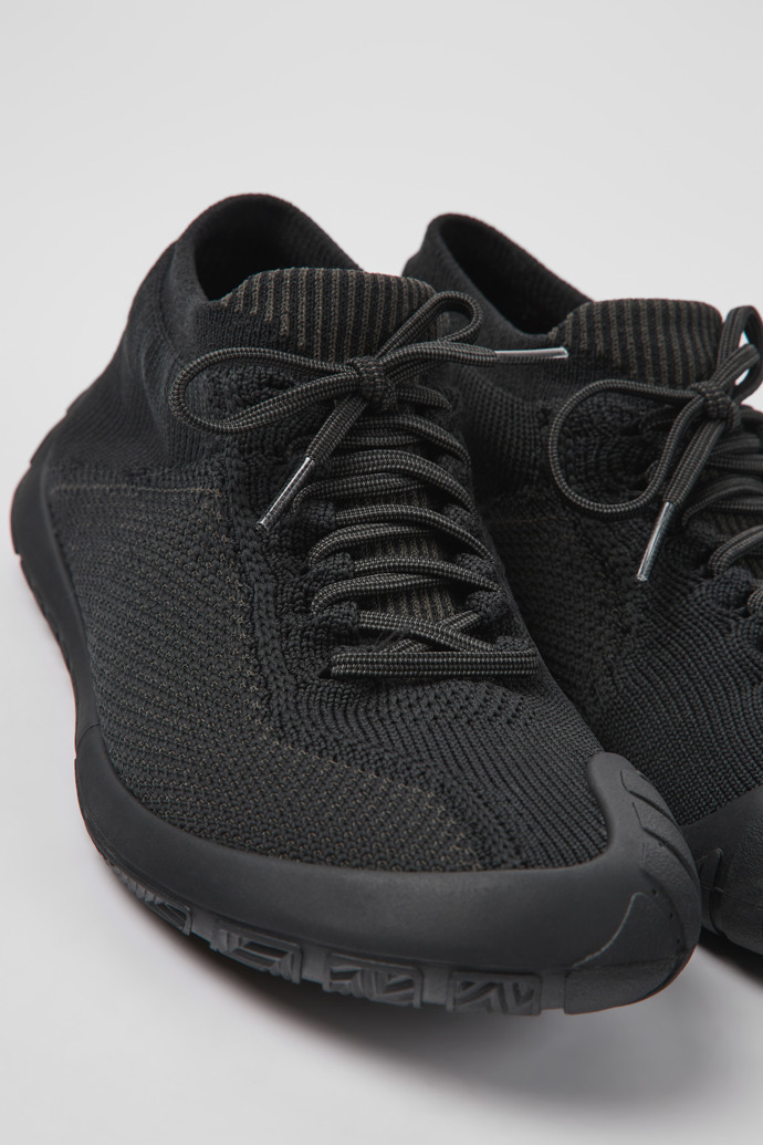 Path Black textile sneakers for women