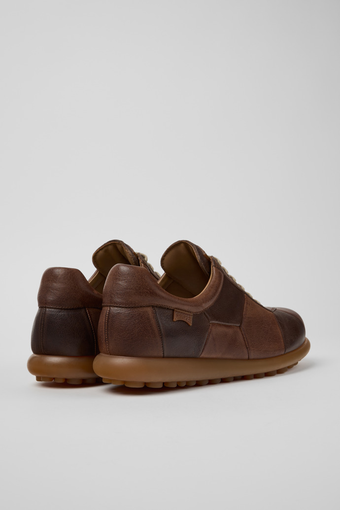 Twins Brown Leather Shoes for Men.