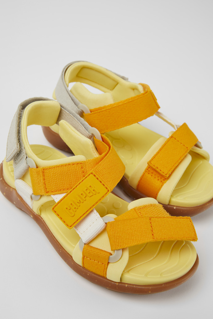 Wous Multicolored textile sandals for kids