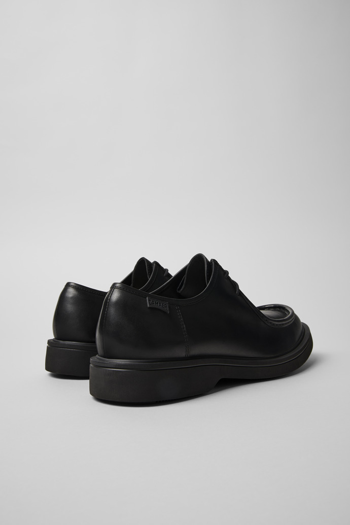 Norman Black Leather Shoes for Men.