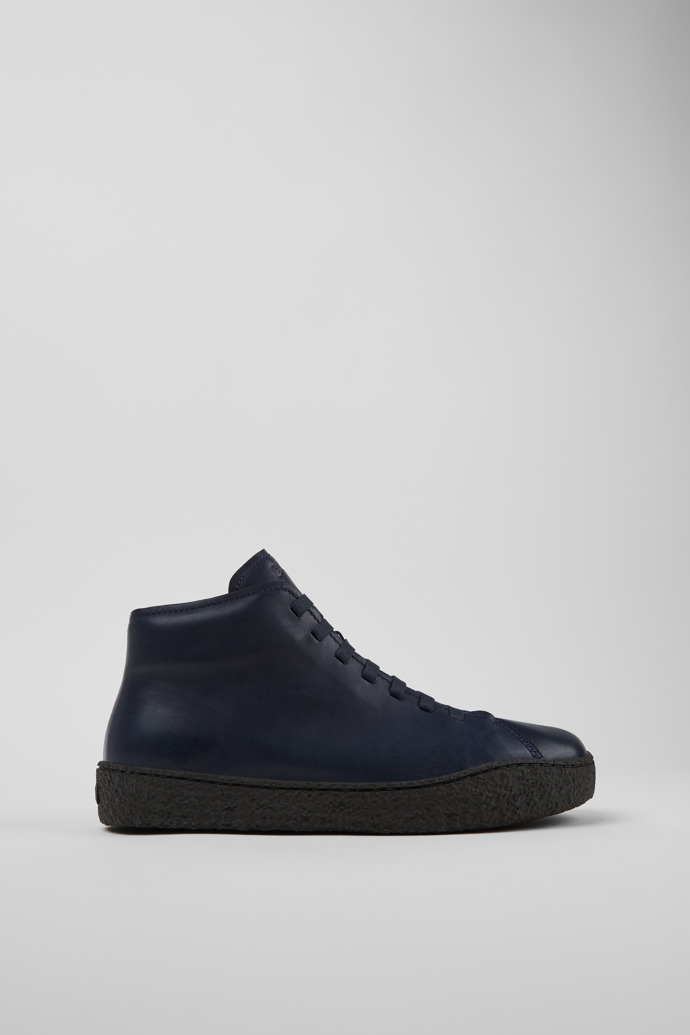 Peu Terreno Blue Leather Desert Boot for Men