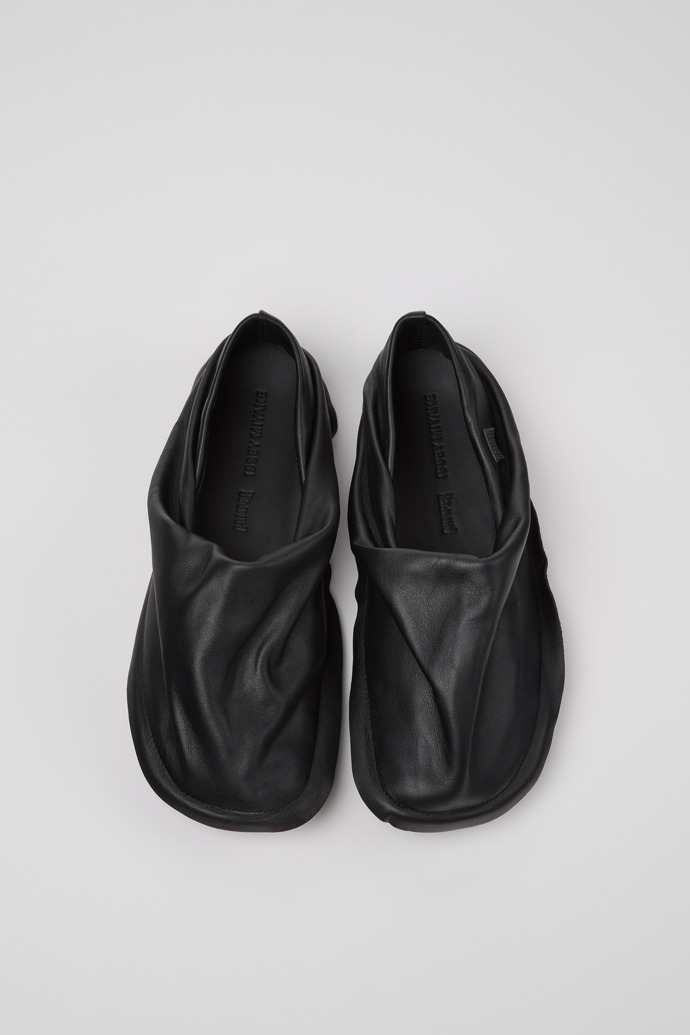 Camper x ISSEY MIYAKE - Peu Form Black Leather Women's Shoes.