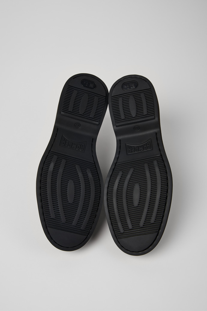 Norman Black Leather Shoes for Men.