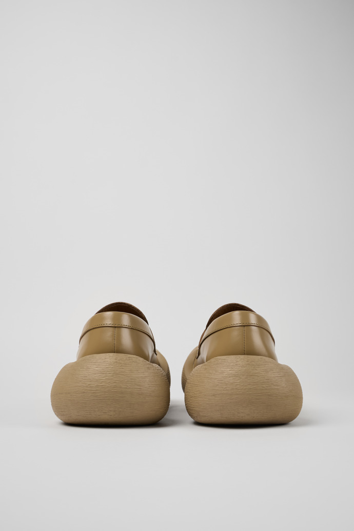 Caramba Beige Leather Loafers