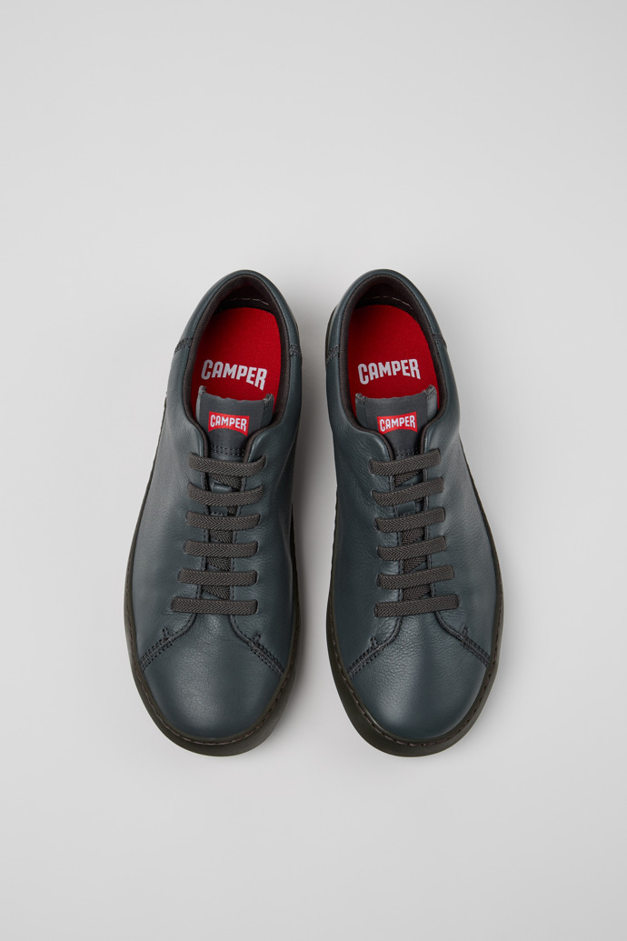 Peu Touring Gray Leather Sneakers for Men.