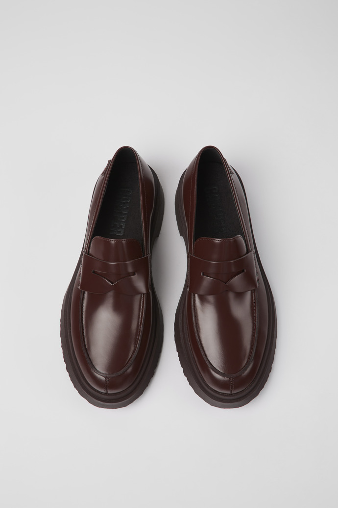 Walden Burgundy leather loafers for men