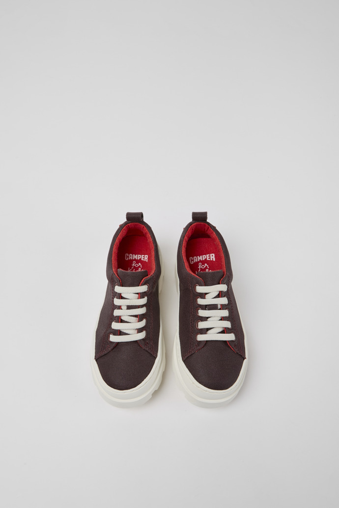 Brutus Burgundy organic cotton shoes for kids