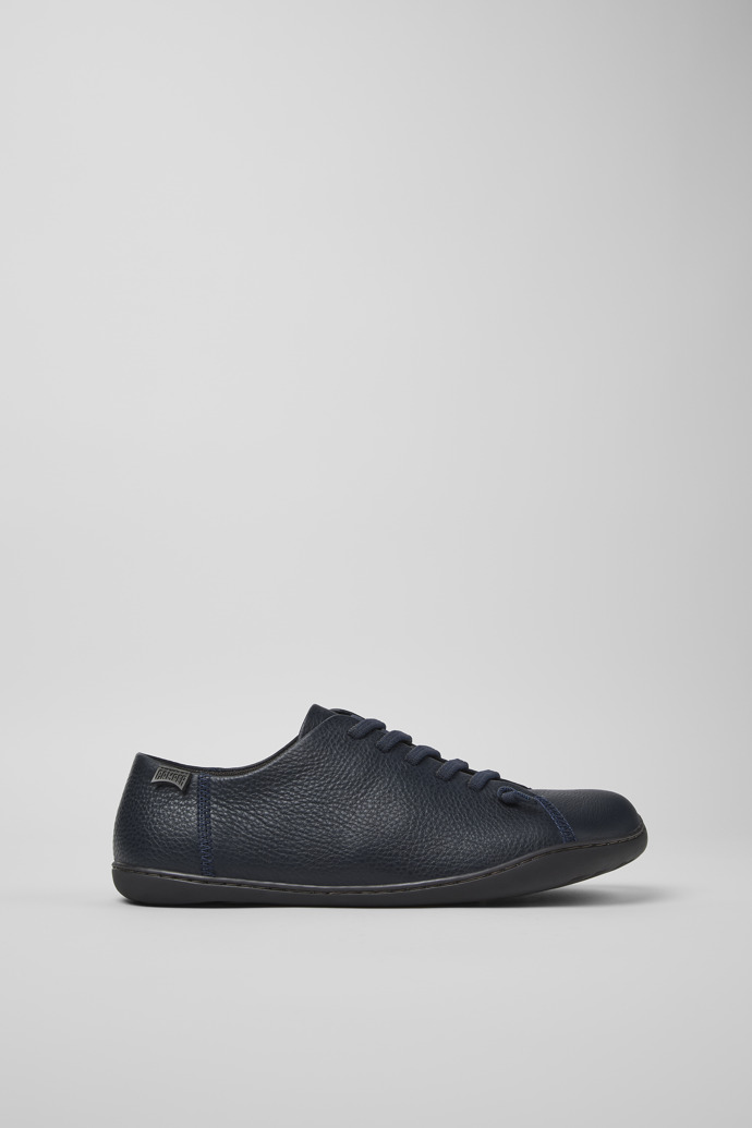 Peu Blue Leather Shoes for Men.