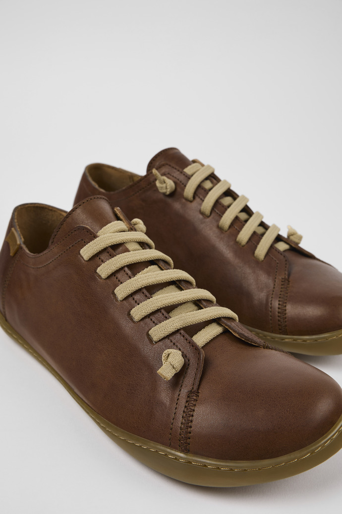 Peu Brown Leather Shoes for Men.