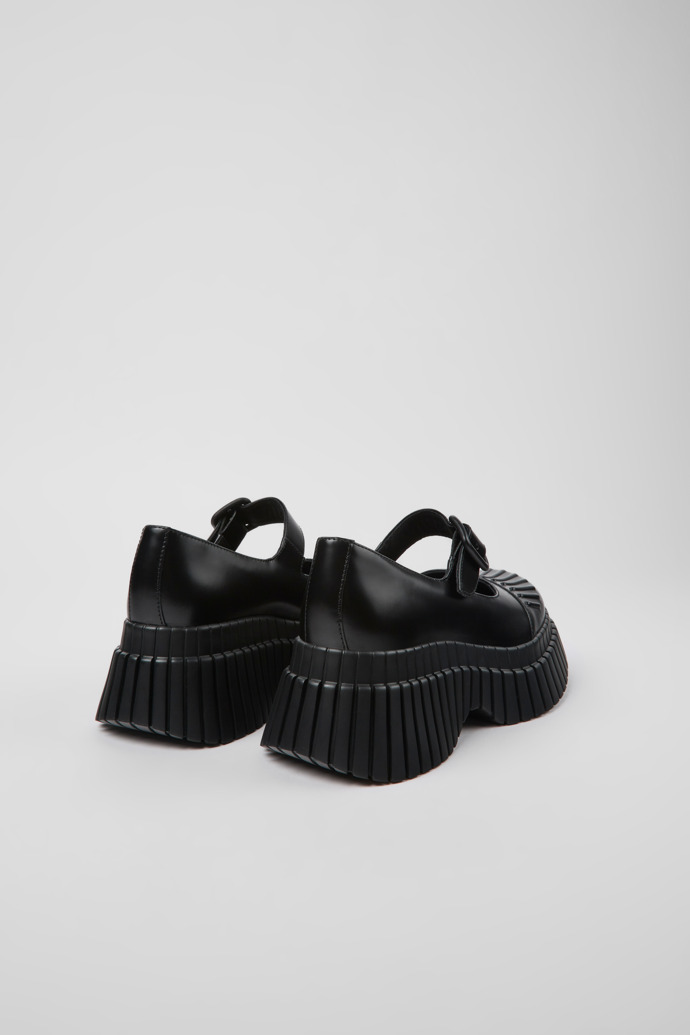 BCN Black Leather Women's Shoe.