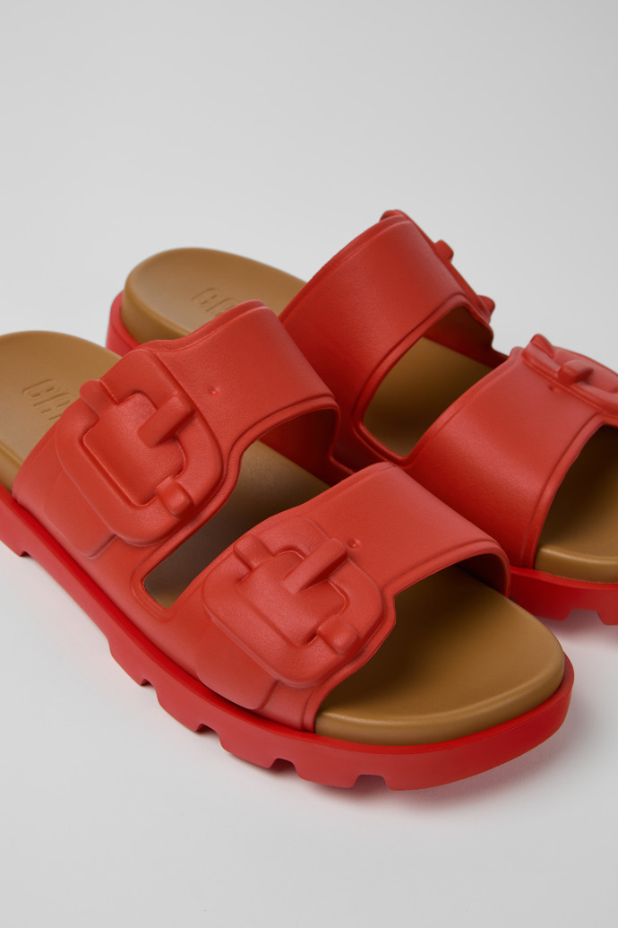 Brutus Sandal Red Synthetic Sandals for Men.