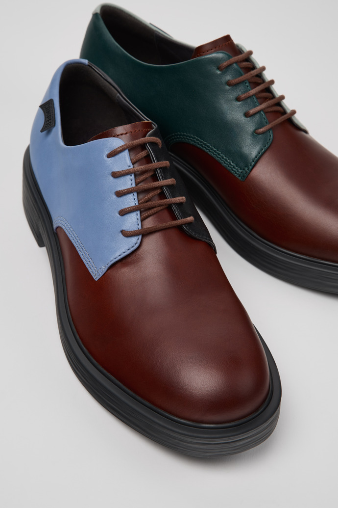 Twins Multicolor Leather Shoes for Men.