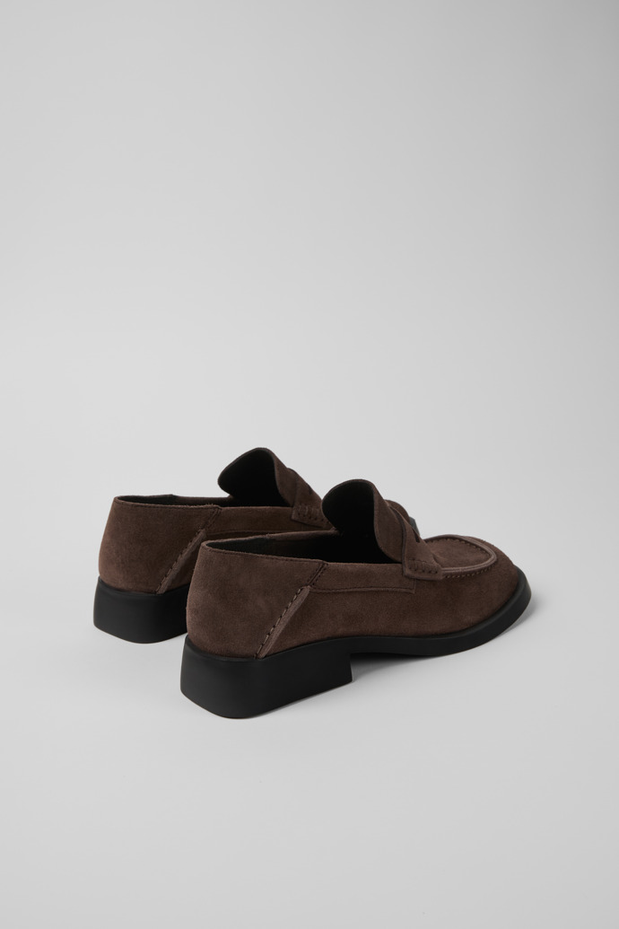 Dana Brown Nubuck Moccasin Ballerinas for Women.