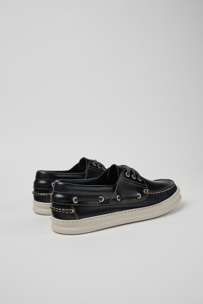 Runner Blue Nubuck Moccasin Shoes for Men.