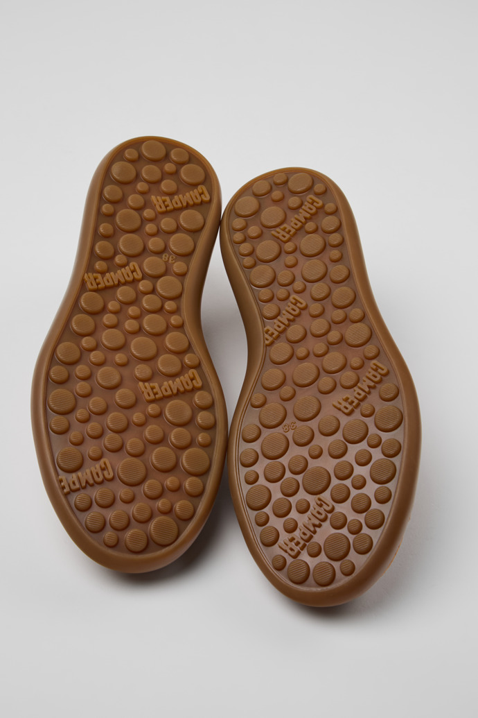 Pelotas Soller Nude Nubuck and Leather Sneakers for Women.